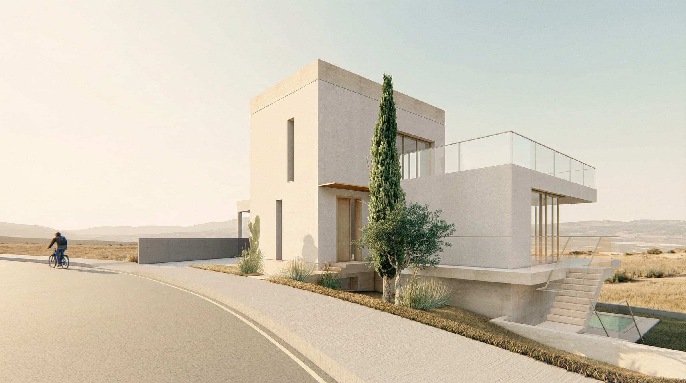 Architectural renderings of the Pissouri House project (2/6)