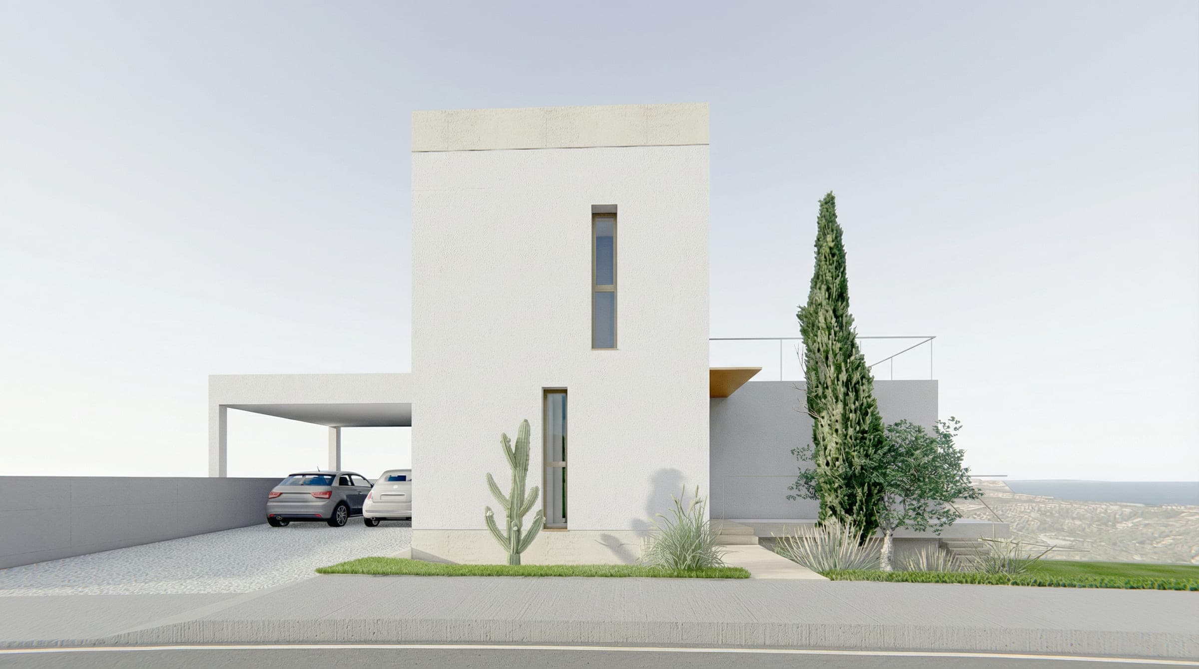 Architectural renderings of the Pissouri House project (5/6)
