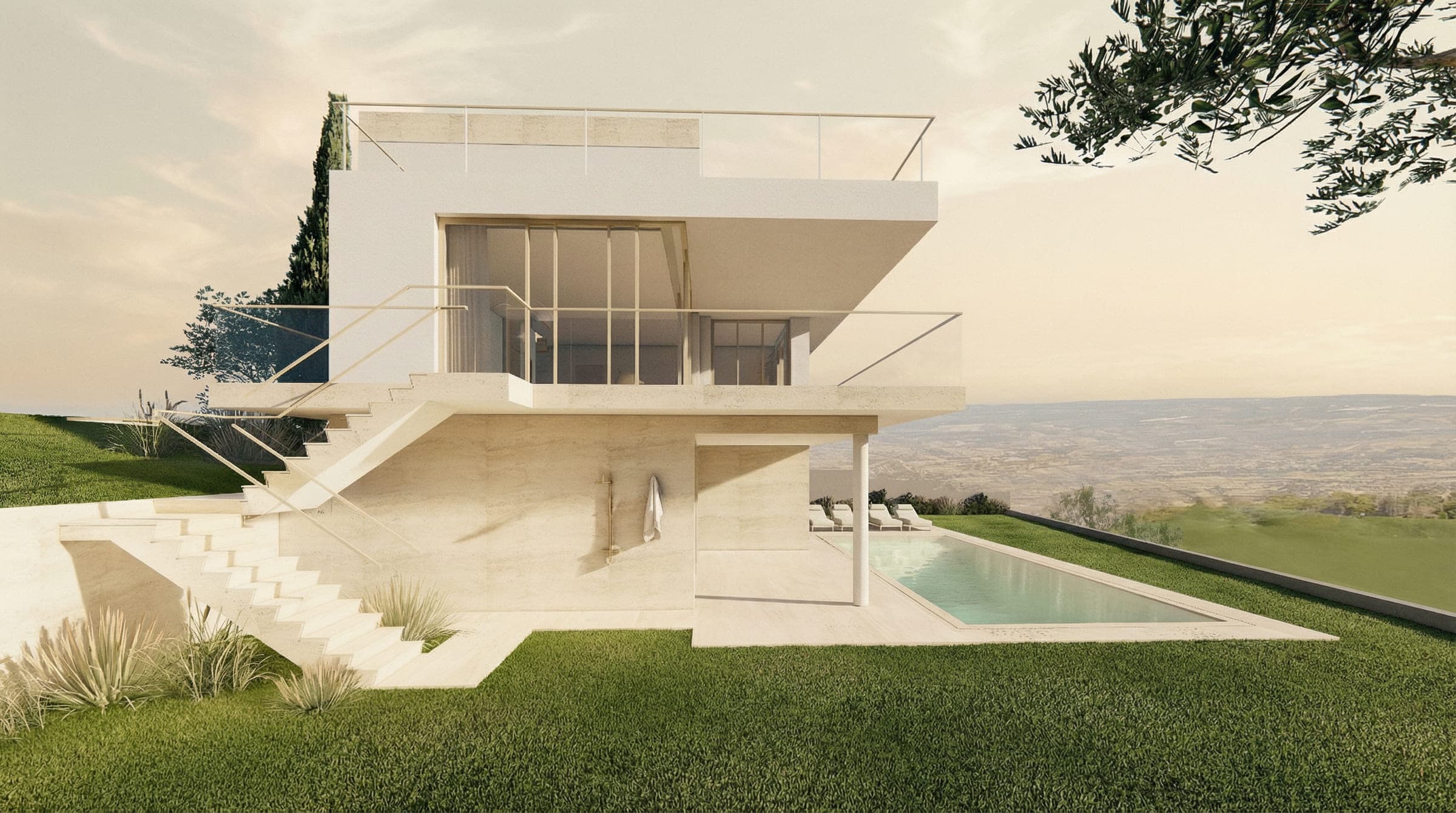 Architectural renderings of the Pissouri House project (6/6)